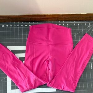 Lululemon High-Waist Hot Pink Leggings